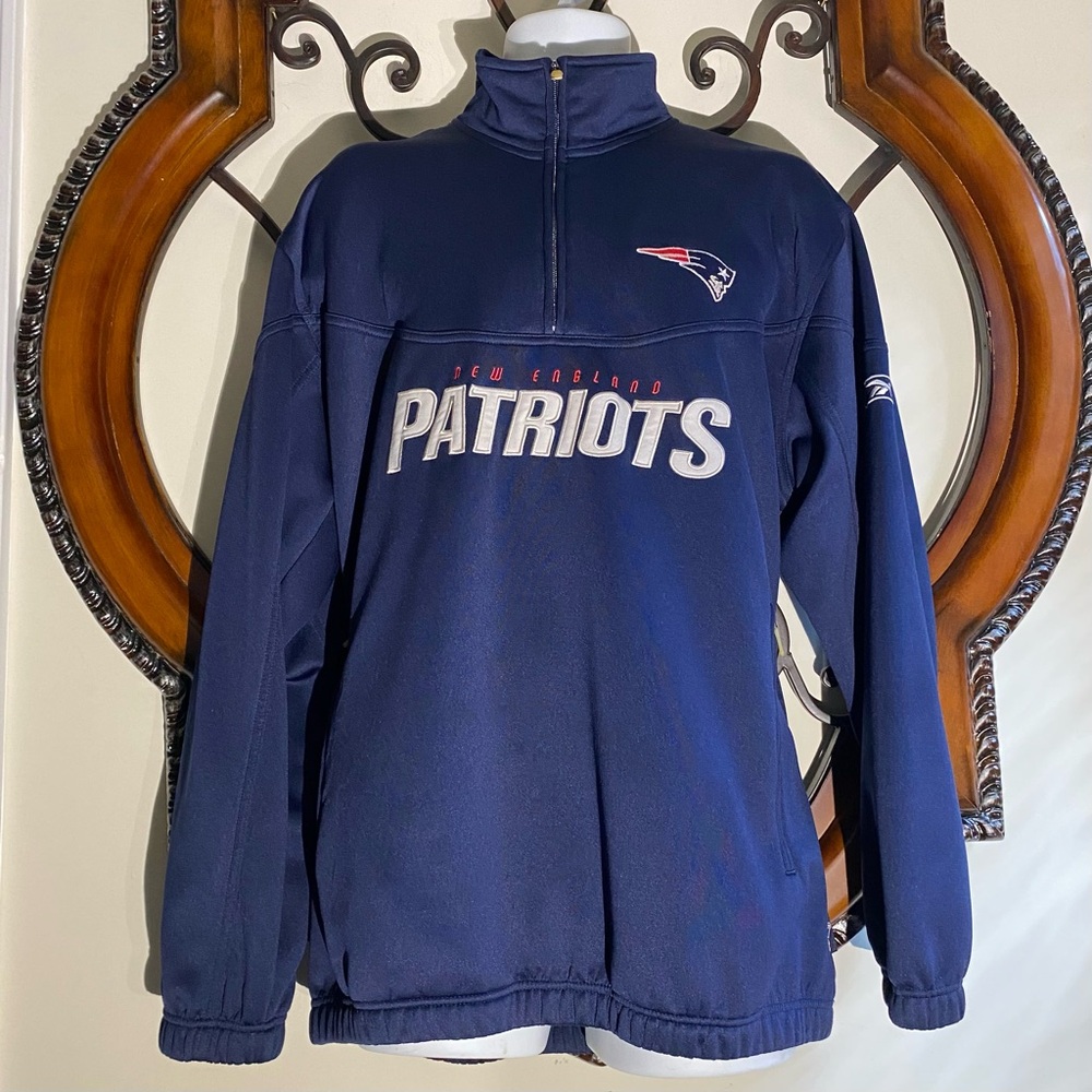 New England Patriots NFL Team Apparel 1/4 Zip Pullover